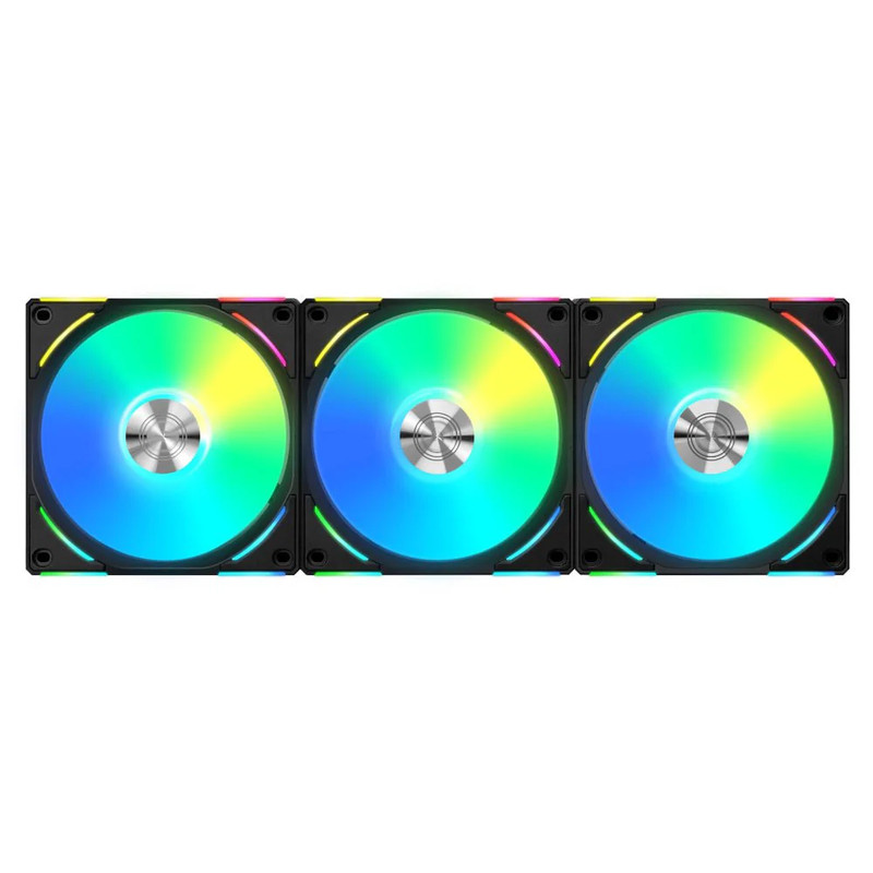 Lian Li UNI FAN AL120 V2 Triple Fan - Black - مروحة تبريد